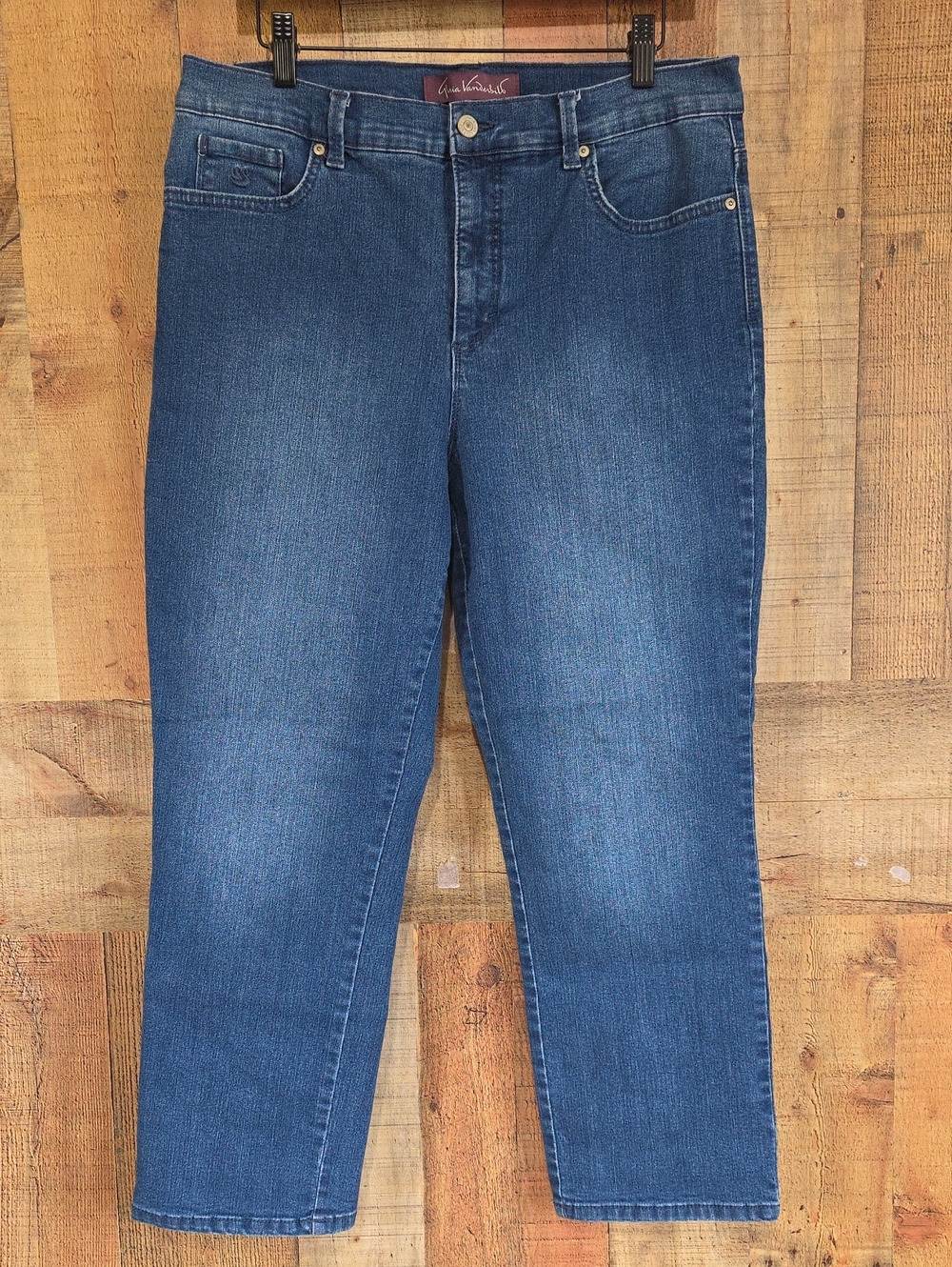 Gloria Vanderbilt Dark Blue Cropped Ankle Jeans